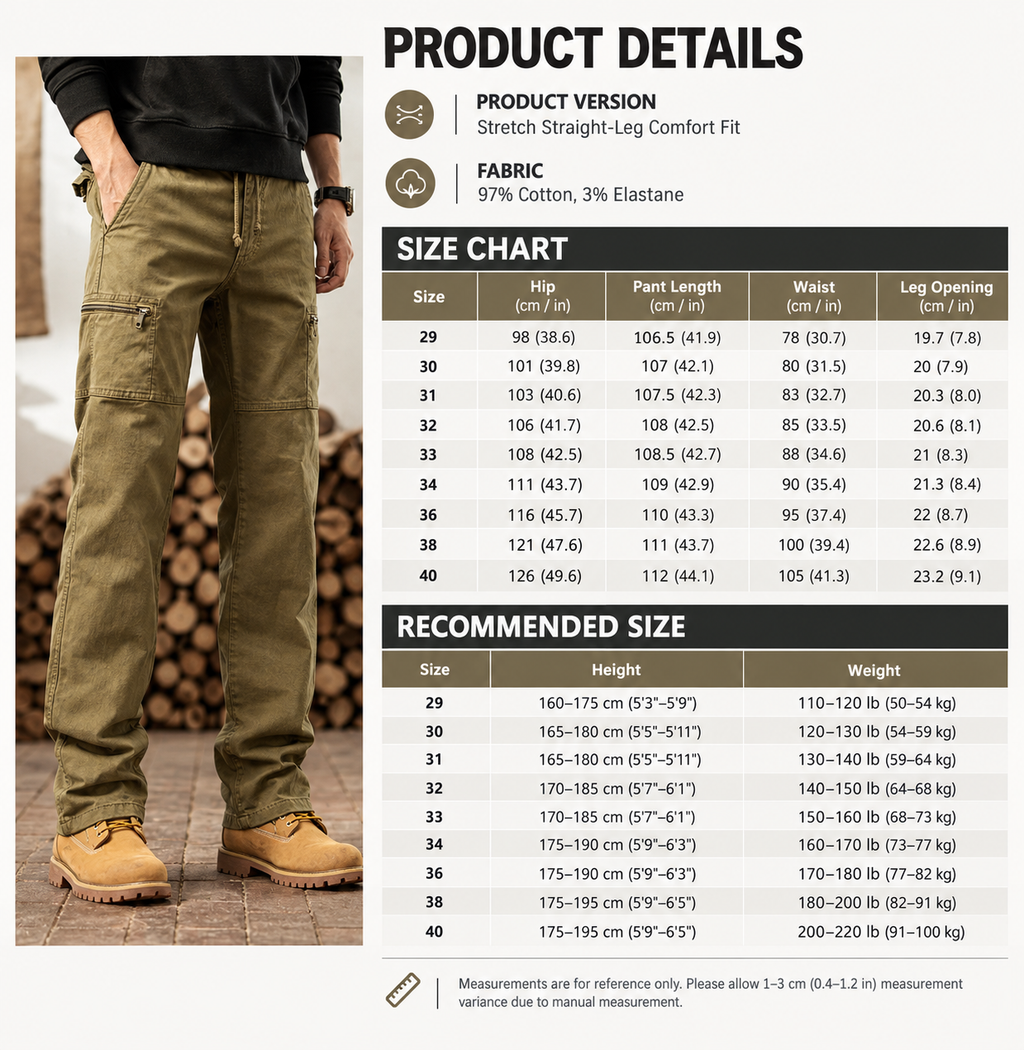 Men's CloudSoft Elastic Waist Cargo Pants