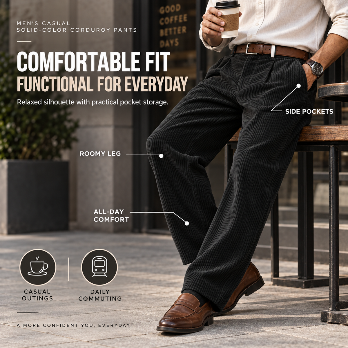 📢📢 50% OFF!!! 🎉✨RetroFlex Corduroy Pants