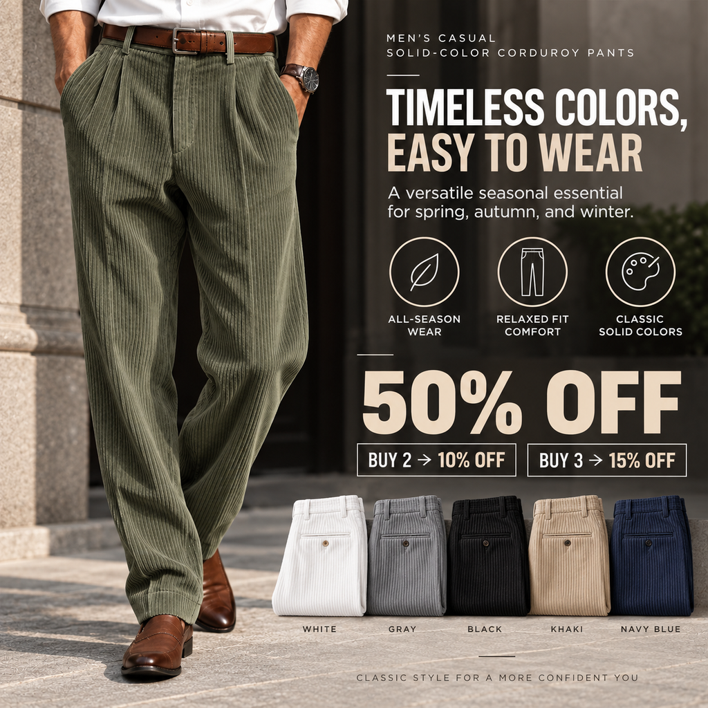 📢📢 50% OFF!!! 🎉✨RetroFlex Corduroy Pants